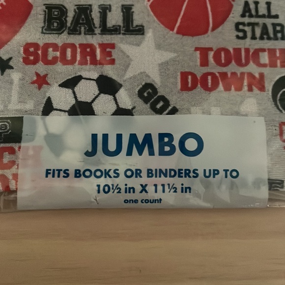 STRETCHABLE BOOK COVER Set of 6: 4 jumbo, 2 standard NWT - Picture 8 of 10